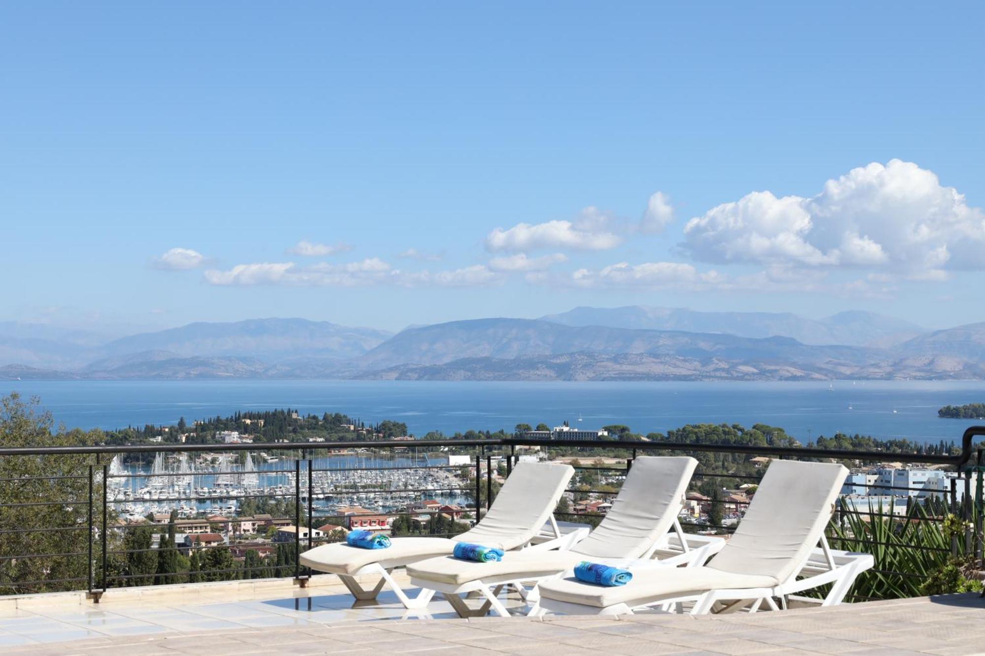 Casa T With Amazing Views In Corfu Villa Kontokali Bagian luar foto