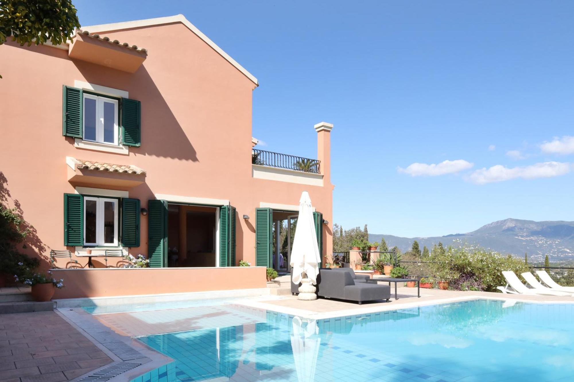 Casa T With Amazing Views In Corfu Villa Kontokali Bagian luar foto