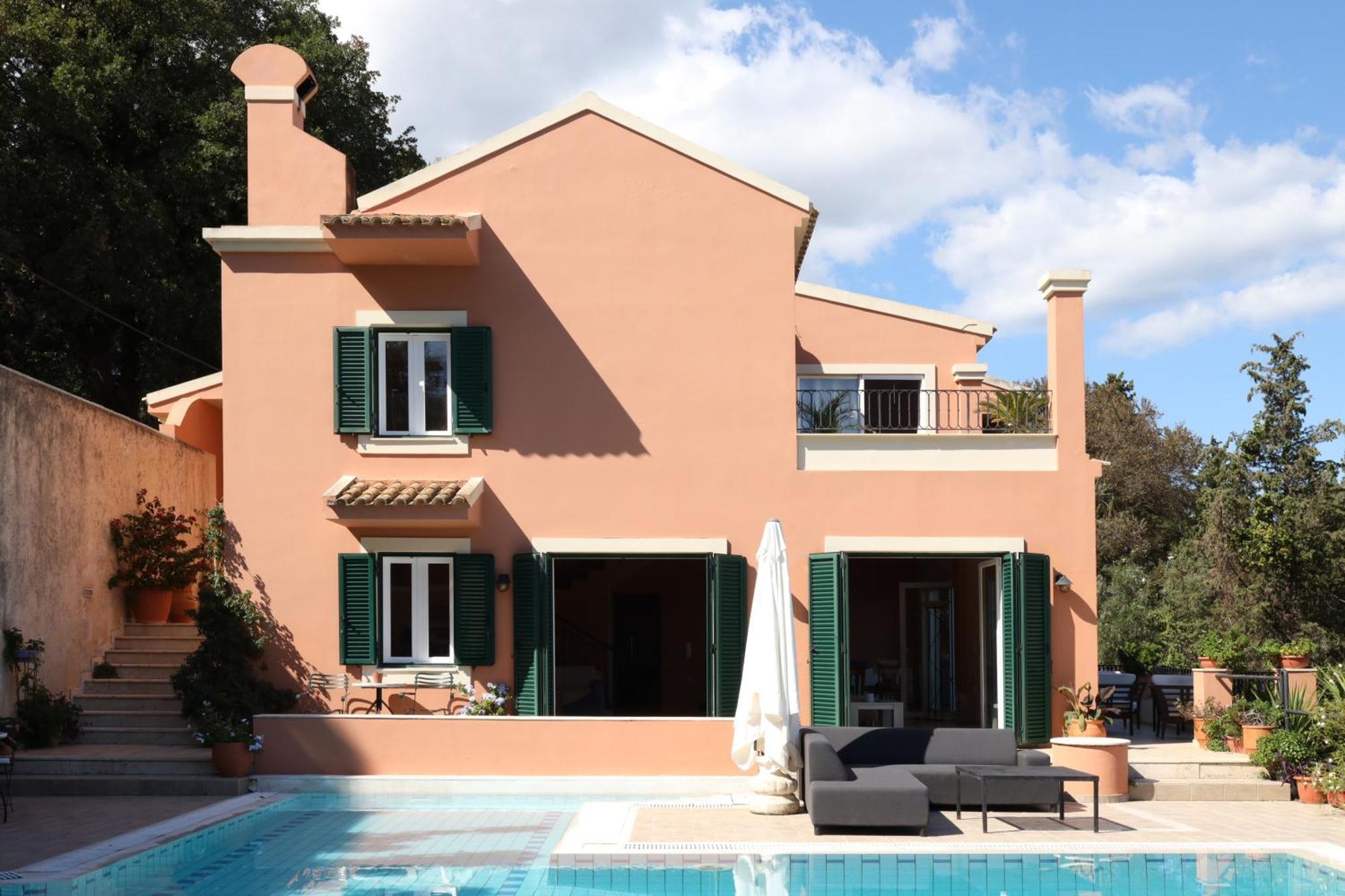 Casa T With Amazing Views In Corfu Villa Kontokali Bagian luar foto
