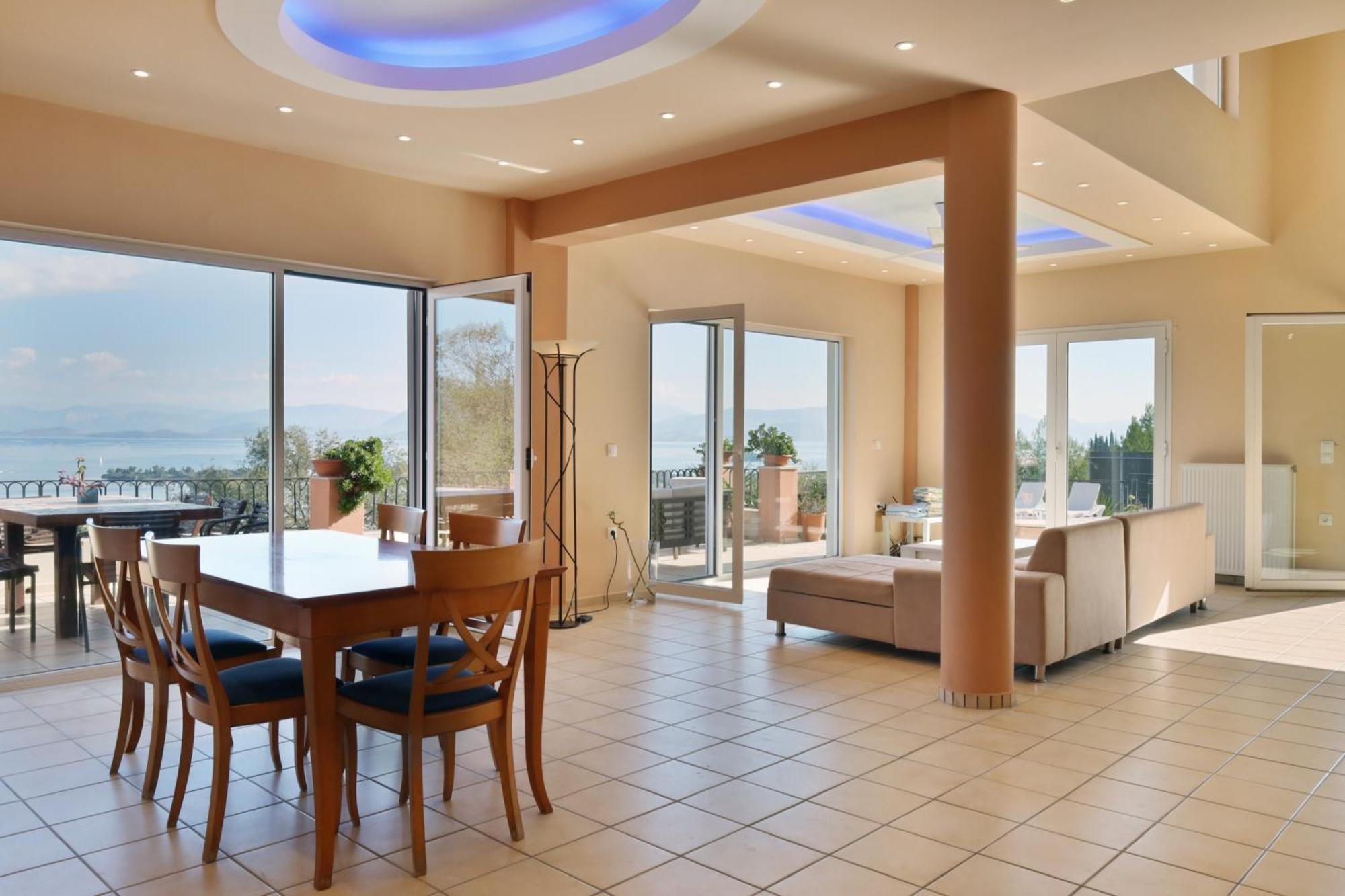 Casa T With Amazing Views In Corfu Villa Kontokali Bagian luar foto