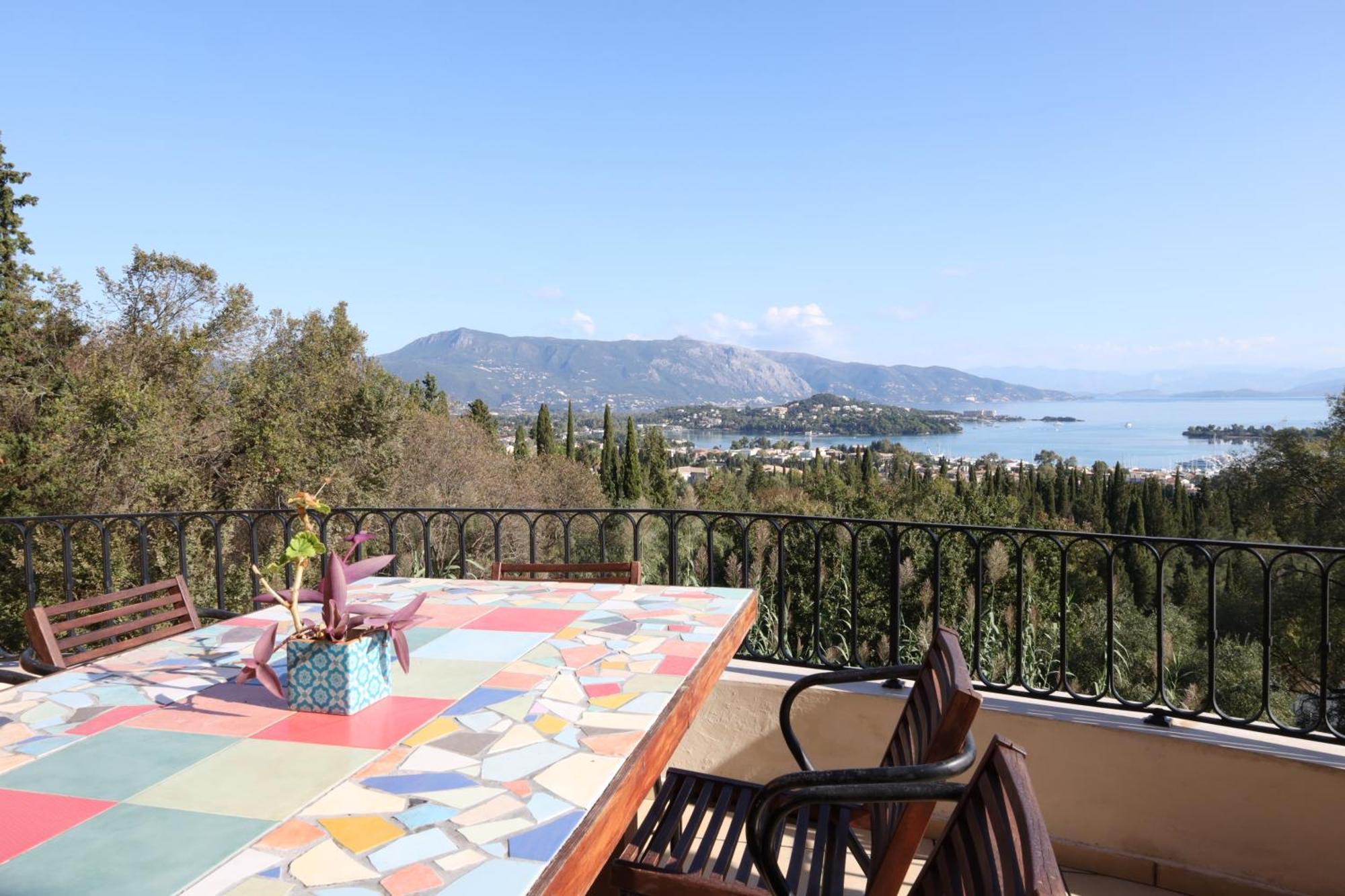 Casa T With Amazing Views In Corfu Villa Kontokali Bagian luar foto